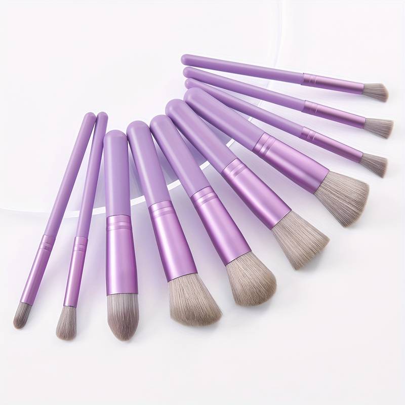 Makeup Brush Tool Set Includes 5 Large 5 Small Brushes For - Temu